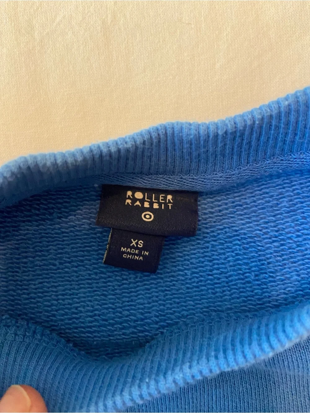 Roller Rabbit Sweatshirt-Blue-Size XS - Picture 4 of 5
